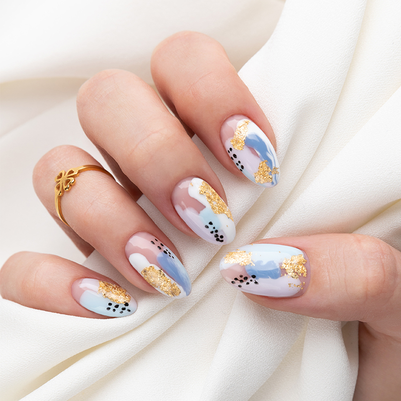 Cute polka dot nail art in 12 colors